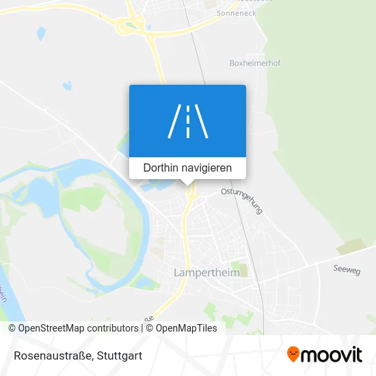 Rosenaustraße Karte