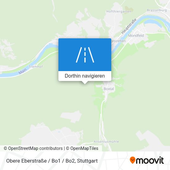 Obere Eberstraße / Bo1 / Bo2 Karte