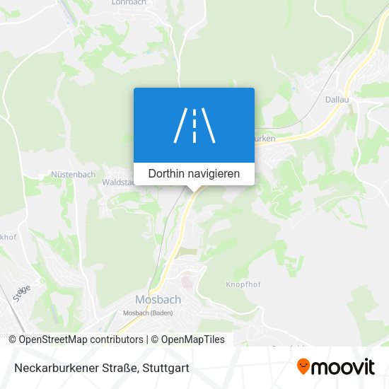 Neckarburkener Straße Karte