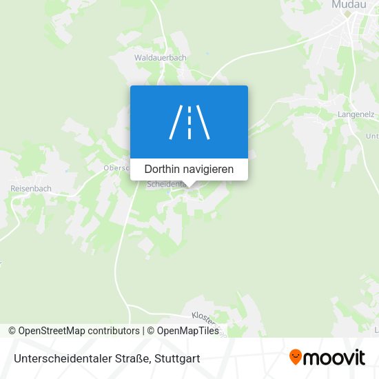 Unterscheidentaler Straße Karte