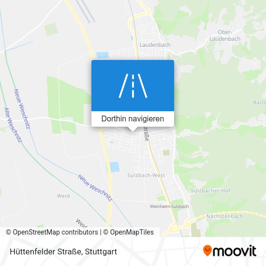 Hüttenfelder Straße Karte