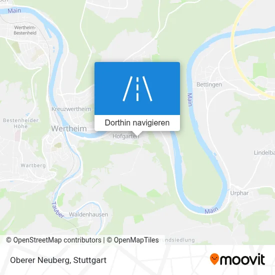 Oberer Neuberg Karte