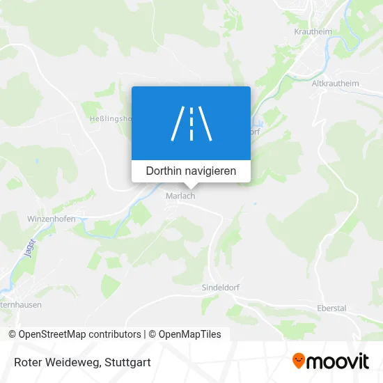 Roter Weideweg Karte