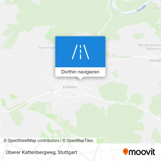 Oberer Kattenbergweg Karte