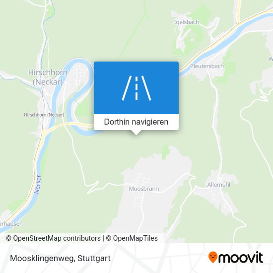 Moosklingenweg Karte