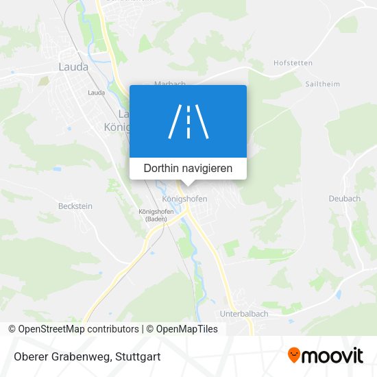 Oberer Grabenweg Karte