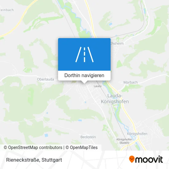 Rieneckstraße Karte