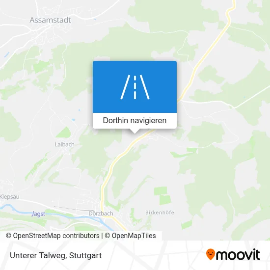 Unterer Talweg Karte