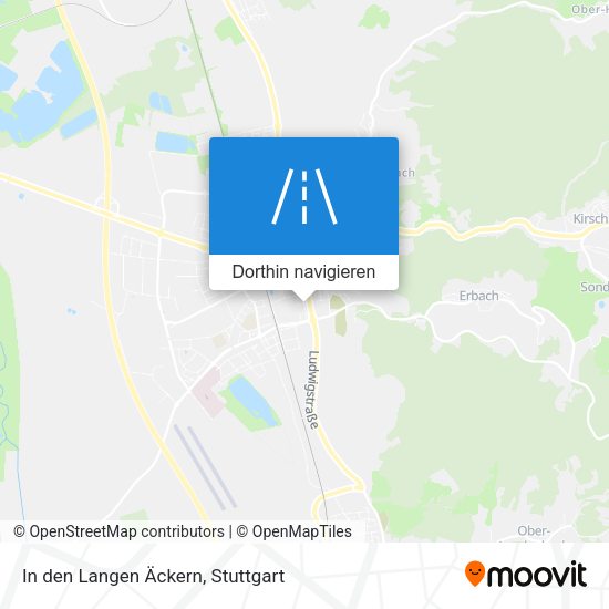 In den Langen Äckern Karte