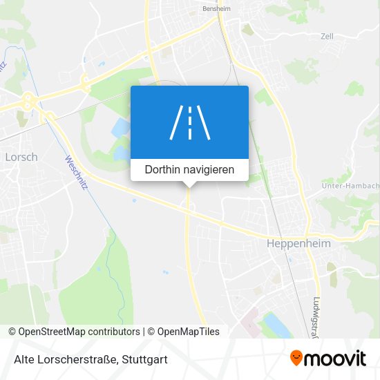 Alte Lorscherstraße Karte