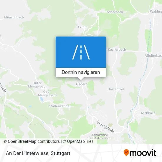 An Der Hinterwiese Karte