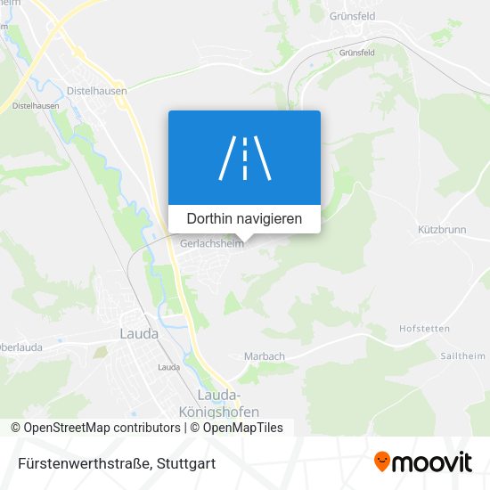 Fürstenwerthstraße Karte