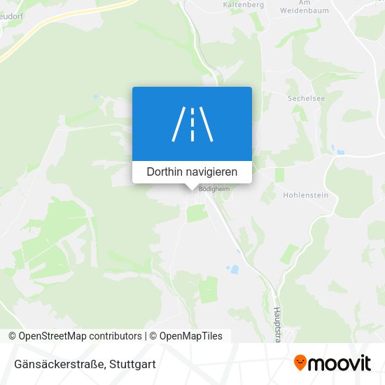 Gänsäckerstraße Karte