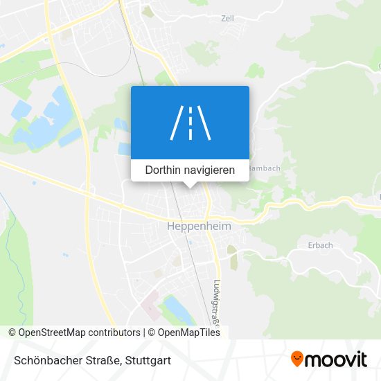 Schönbacher Straße Karte