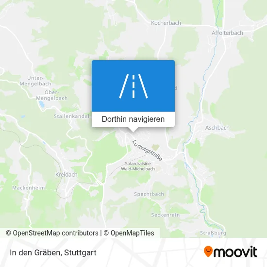 In den Gräben Karte