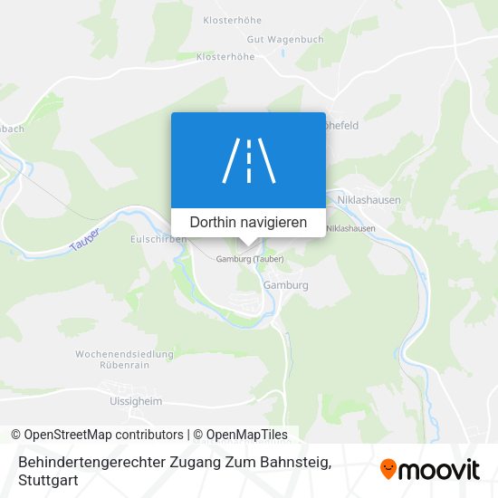 Behindertengerechter Zugang Zum Bahnsteig Karte