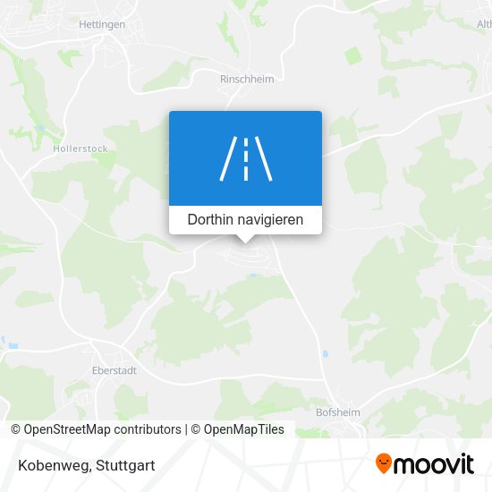 Kobenweg Karte