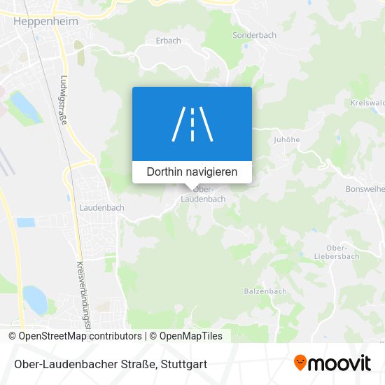 Ober-Laudenbacher Straße Karte