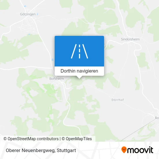 Oberer Neuenbergweg Karte