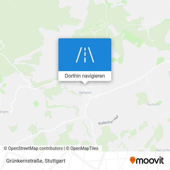 Grünkernstraße Karte