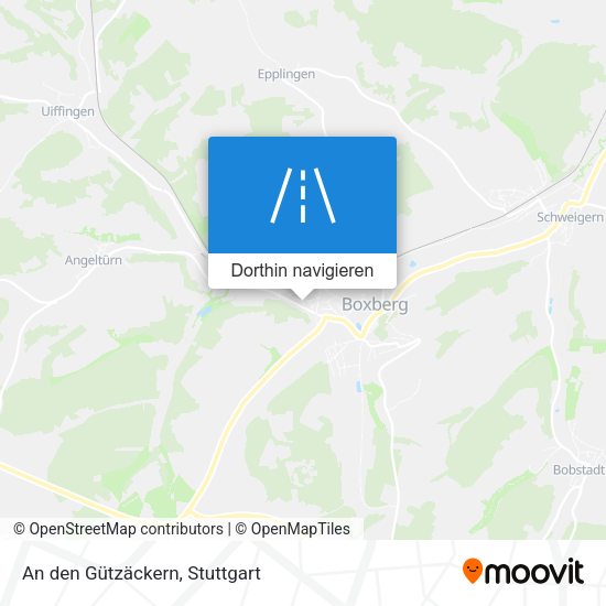 An den Gützäckern Karte