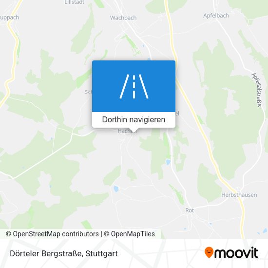 Dörteler Bergstraße Karte