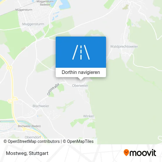 Mostweg Karte