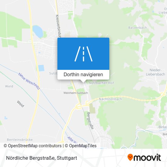 Nördliche Bergstraße Karte
