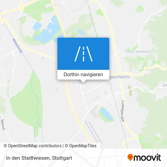 In den Stadtwiesen Karte