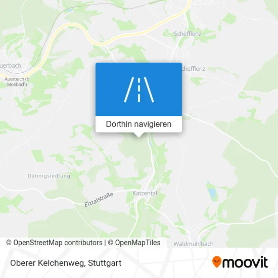 Oberer Kelchenweg Karte