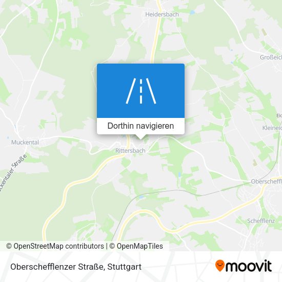 Oberschefflenzer Straße Karte