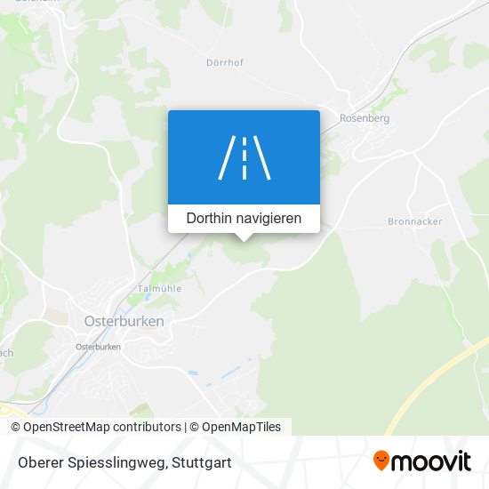 Oberer Spiesslingweg Karte