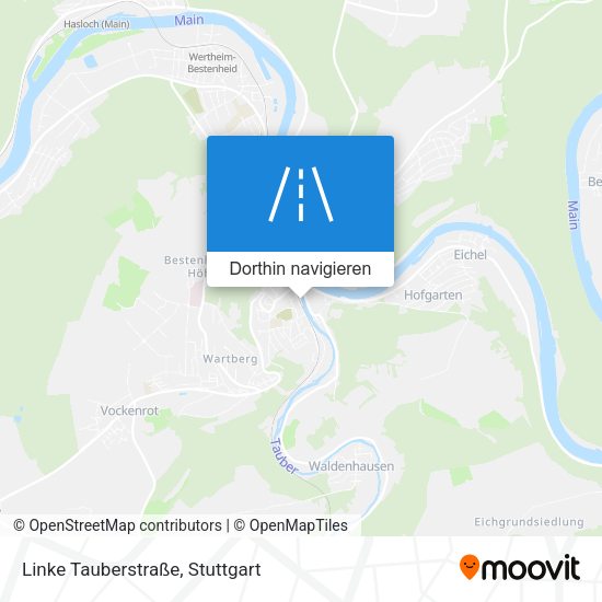 Linke Tauberstraße Karte
