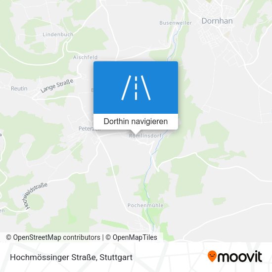 Hochmössinger Straße Karte