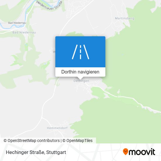 Hechinger Straße Karte