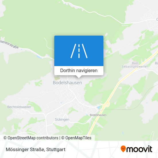 Mössinger Straße Karte