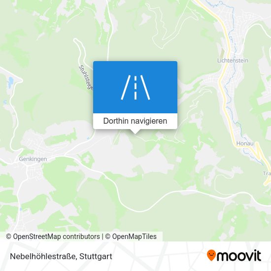 Nebelhöhlestraße Karte