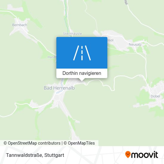Tannwaldstraße Karte