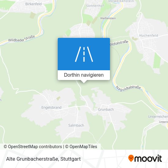 Alte Grunbacherstraße Karte