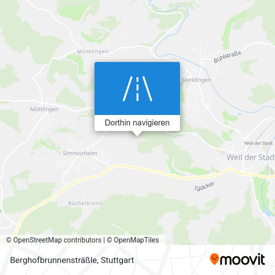 Berghofbrunnensträßle Karte