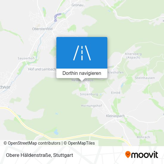 Obere Häldenstraße Karte