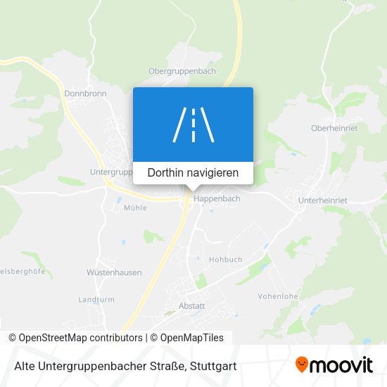 Alte Untergruppenbacher Straße Karte