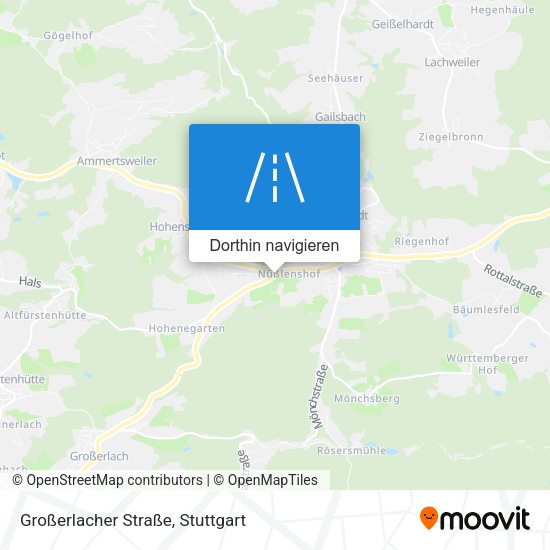 Großerlacher Straße Karte