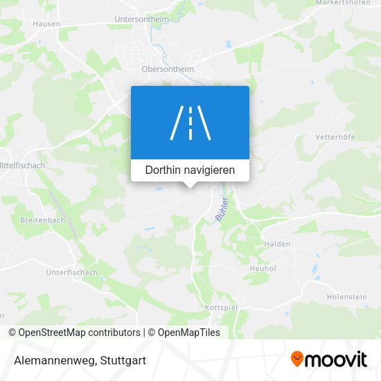 Alemannenweg Karte