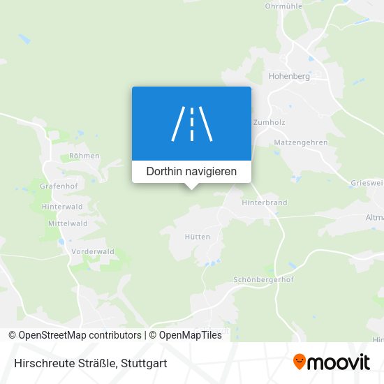 Hirschreute Sträßle Karte