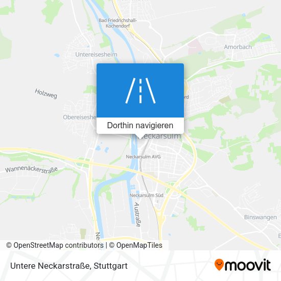 Untere Neckarstraße Karte