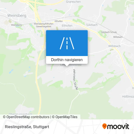 Rieslingstraße Karte