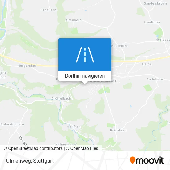 Ulmenweg Karte