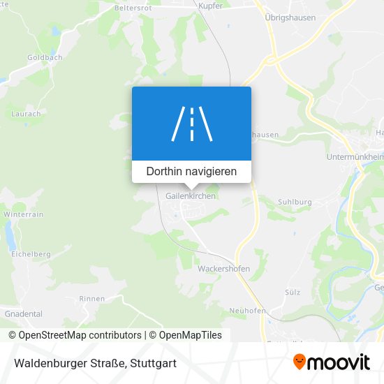 Waldenburger Straße Karte