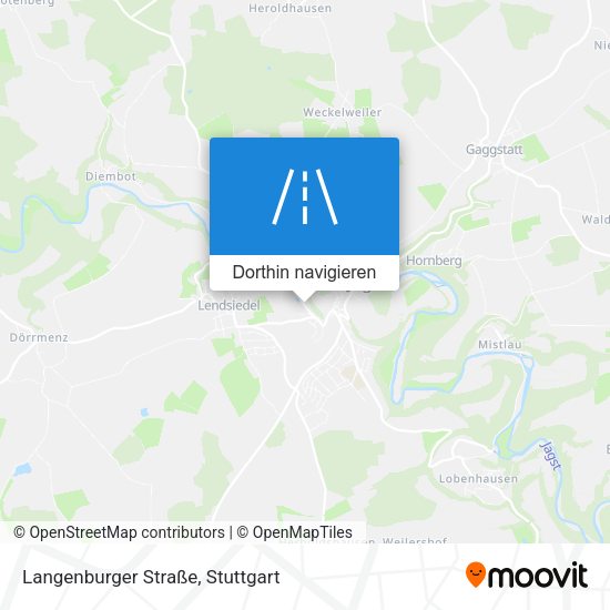 Langenburger Straße Karte